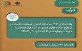 اطلاعنگاشت | راهاندازی ۴۲ سامانه کنترل سرعت ثابت در سطح جادههای کشور در دولت چهاردهم اطلاعنگاشت | راهاندازی ۴۲ سامانه کنترل سرعت ثابت در سطح جادههای کشور در دولت چهاردهم