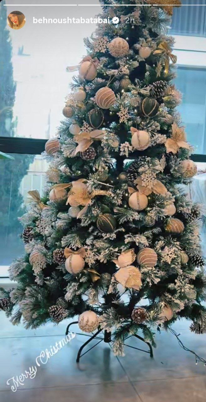 ببینید؛ دکوراسیون کریسمسی خانه بهنوش طباطبایی + عکس ببینید؛ دکوراسیون کریسمسی خانه بهنوش طباطبایی + عکس