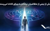 بیش از نیمی از متقاضیان نیلگام به ویزای کانادا می‌رسند