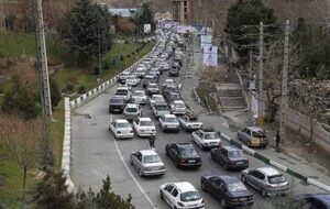 ترافیک سنگین در چالوس ترافیک سنگین در چالوس