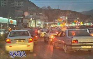 ترافیک شدید جاده هراز گزنک ترافیک شدید جاده هراز گزنک