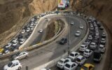 در این جاده شمالی ترافیک همچنان سنگین است