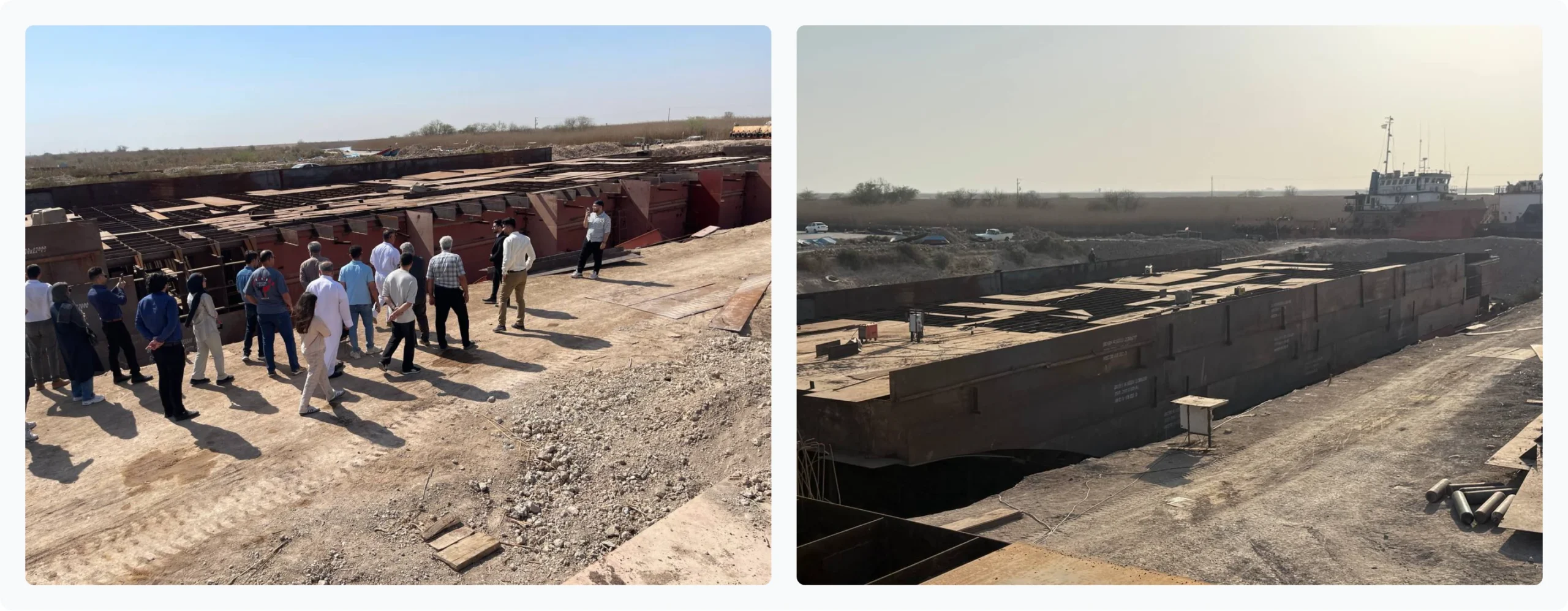 نمای کلی از پروژه نوینکس در کشتیسازی مینوبار اروند واقع در آبادان نمای کلی از پروژه نوینکس در کشتیسازی مینوبار اروند واقع در آبادان