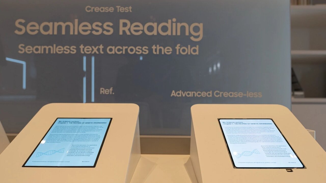 رونمایی سامسونگ از نخستین پنل تاشو بدون چینخوردگی در CES 2026