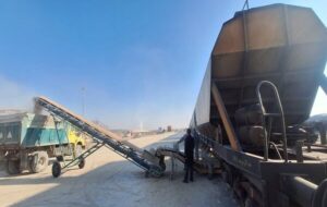 تخلیه ۱۷۰۰ تن گندم در ایستگاه راهآهن شاهرود تخلیه ۱۷۰۰ تن گندم در ایستگاه راهآهن شاهرود