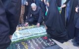 حضور سردار قاآنی در گلزار شهدای کرمان