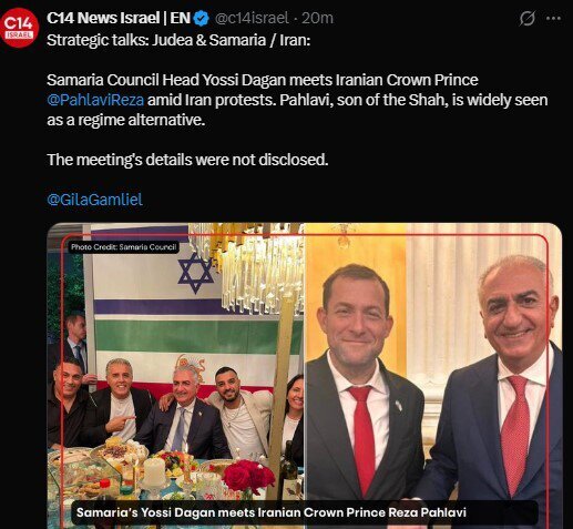 دیدار بیسابقه رضا پهلوی با مقام اسرائیلی / رسانه عبری خبر داد + عکس دیدار بیسابقه رضا پهلوی با مقام اسرائیلی / رسانه عبری خبر داد + عکس