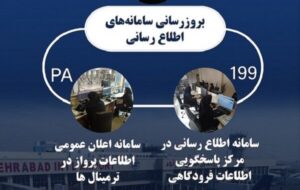 ارتقای سامانههای مرکز تماس ۱۹۹ و اعلان عمومی PA فرودگاه مهرآباد ارتقای سامانههای مرکز تماس ۱۹۹ و اعلان عمومی PA فرودگاه مهرآباد