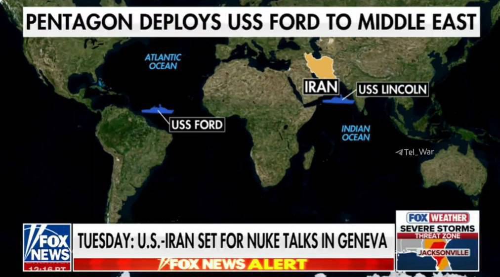 تصویری جدید از موقعیت ناو جرالد فورد در راه ایران / تجهیزات آمریکا زودتر به مقصد میرسد! تصویری جدید از موقعیت ناو جرالد فورد در راه ایران / تجهیزات آمریکا زودتر به مقصد میرسد!