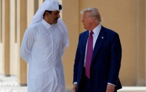 تماس فوری ترامپ با امیر قطر همزمان با حضور علی لاریجانی در دوحه تماس فوری ترامپ با امیر قطر همزمان با حضور علی لاریجانی در دوحه