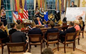 جلسه مهم ترامپ در اتاق وضعیت کاخ سفید / ضربه نظامی بزرگ بررسی شد جلسه مهم ترامپ در اتاق وضعیت کاخ سفید / ضربه نظامی بزرگ بررسی شد