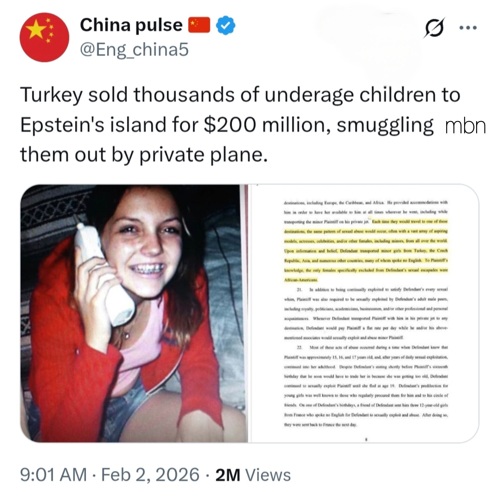 فروش هزاران کودک زیر سن قانونی را به قیمت ۲۰۰ میلیون دلار در جزیره اپستین فروش هزاران کودک زیر سن قانونی را به قیمت ۲۰۰ میلیون دلار در جزیره اپستین