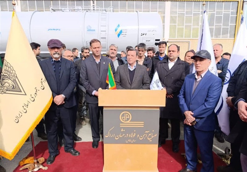 نخستین واگن حمل بنزین ساخت ایران در اراک رونمایی شد+عکس واگن سازی , اخبار اراک ,