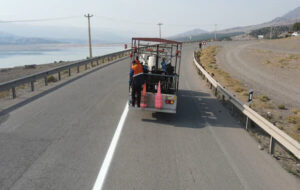 ۲۴۰۰ کیلومتر خطکشی در محورهای گیلان اجرا شده است ۲۴۰۰ کیلومتر خطکشی در محورهای گیلان اجرا شده است