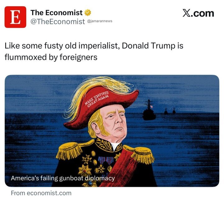 تمسخر ترامپ در اکونومیست / ادعای نابودی توان ایران زیر سؤال رفت تمسخر ترامپ در اکونومیست / ادعای نابودی توان ایران زیر سؤال رفت