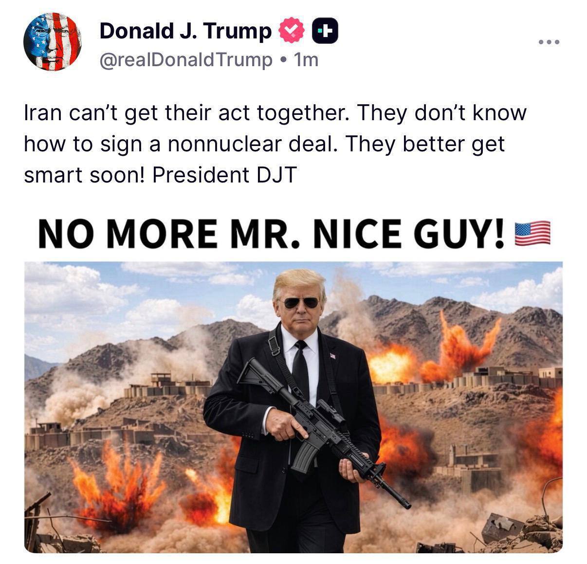 تهدید جدید ترامپ علیه ایران / دیگر خبری از آقای خوب نیست! تهدید جدید ترامپ علیه ایران / دیگر خبری از آقای خوب نیست!