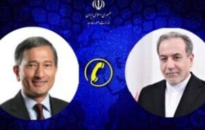 تماس تلفنی وزیر خارجه سنگاپور و عراقچی تماس تلفنی وزیر خارجه سنگاپور و عراقچی